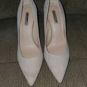 Women's BCBGeneration Beige Suede Stiletto's sz 10